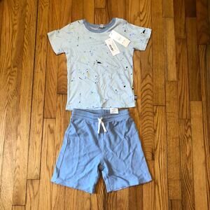 Splendid NWT Girls Splatter Tee Set - Powder Blue - Size 6